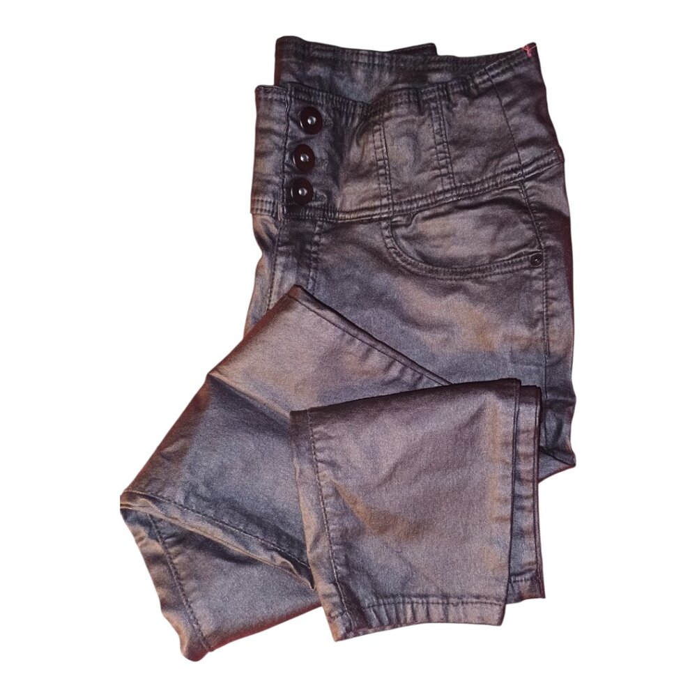 Faux leather pants